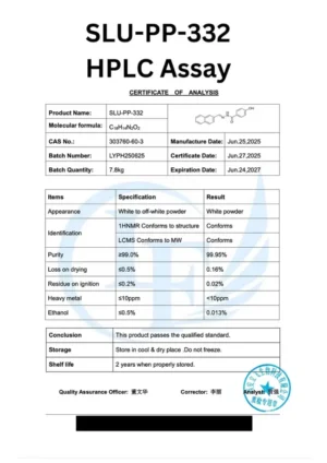 SLU-PP-332HPLCAssay SLU-PP-332HPLCAssay